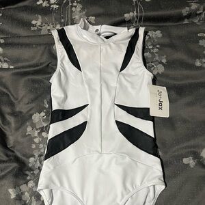 Women's Black and White Bodysuit